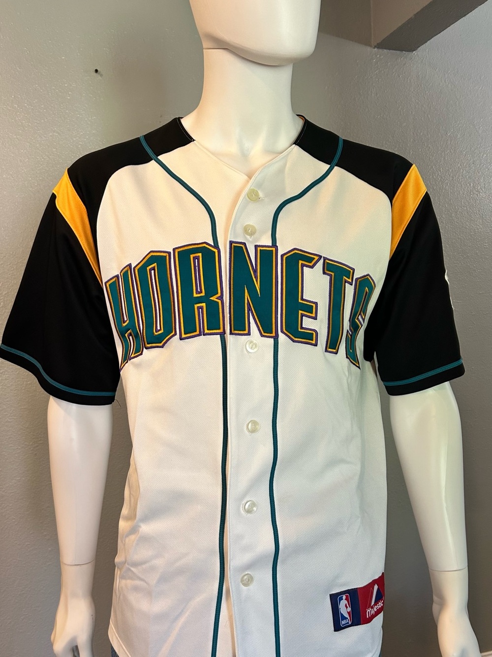 Vintage Majestic Charlotte Hornets Chris Paul NBA Crossover Jersey - Large
